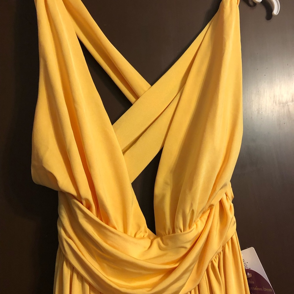 Windsor long yellow dress